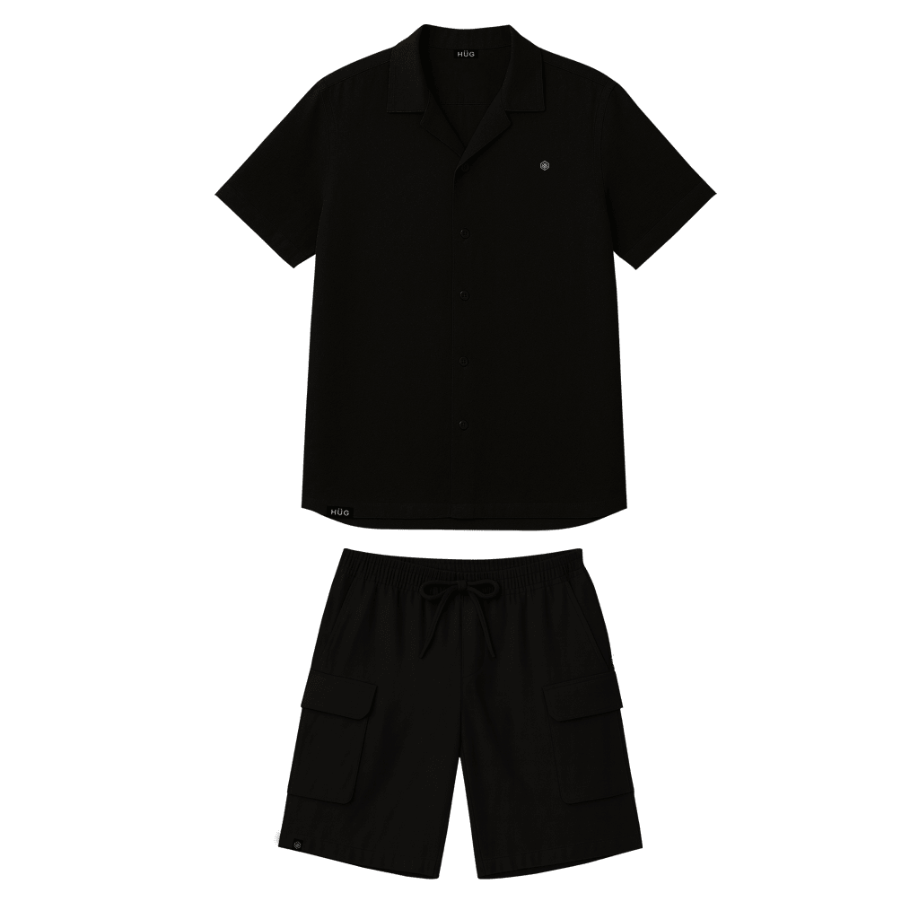 HÜG Set Negro Short & Camisa - HÜG